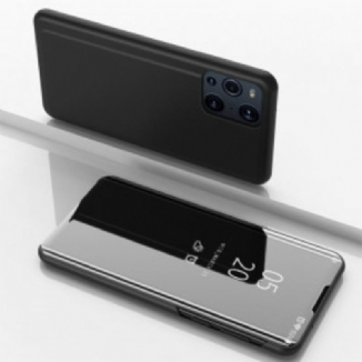 View Cover Oppo Find X3 / X3 Pro Miroir et Simili Cuir