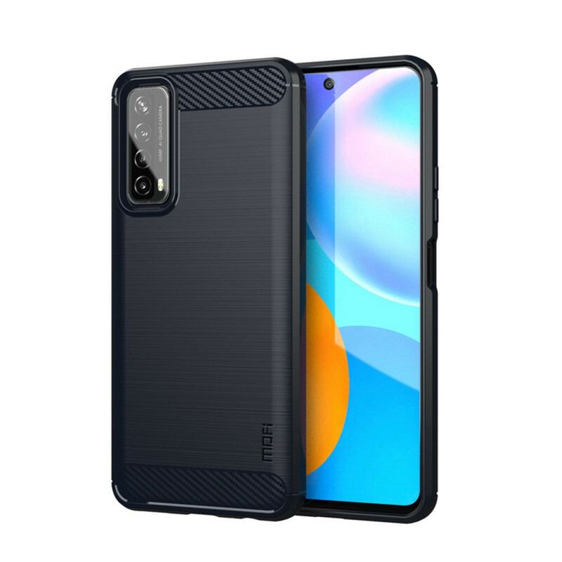 Coque Huawei P Smart 2021 Fibre Carbone Brossée MOFI