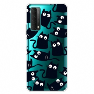 Coque Huawei P Smart 2021 Multiples Chats Noirs