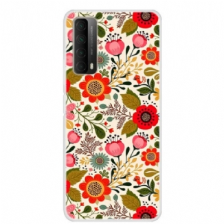 Coque Huawei P Smart 2021 Tapisserie Fleurie