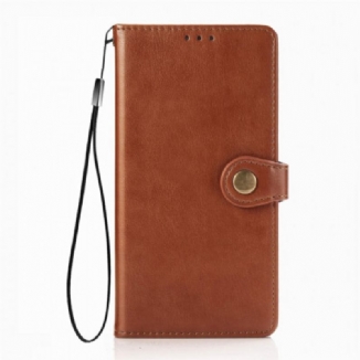 Housse Huawei P smart 2021 Simili Cuir et Fermoir Vintage