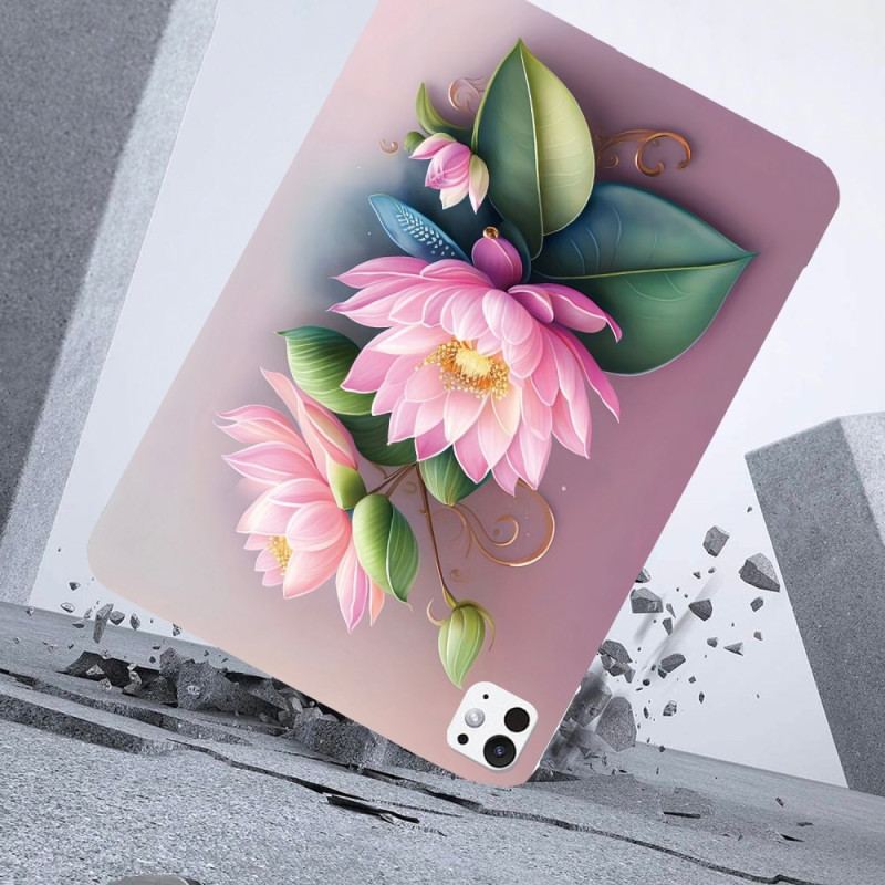 Coque iPad Pro 13 (2025) / 13 (2024) Motif Lotus