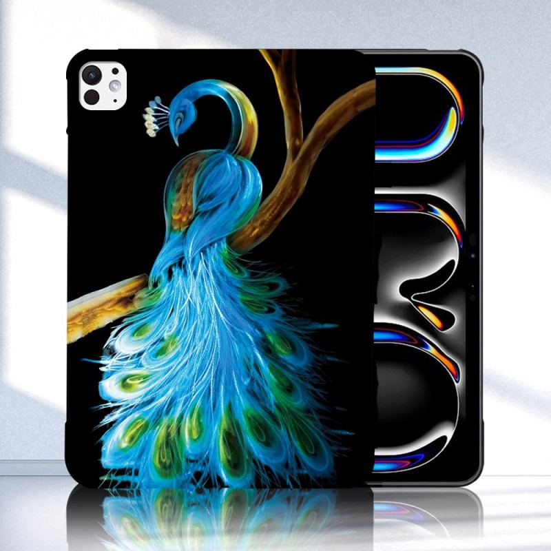 Coque iPad Pro 13 (2025) / 13 (2024) Motif Paon