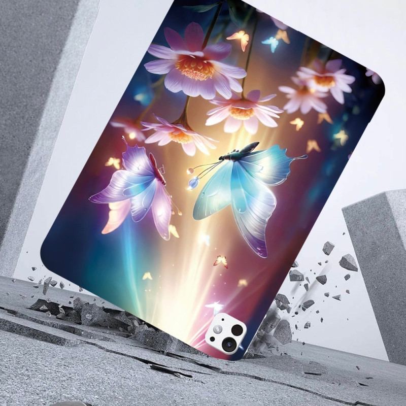 Coque iPad Pro 13 (2025) / 13 (2024) Papillons sous la Lumière