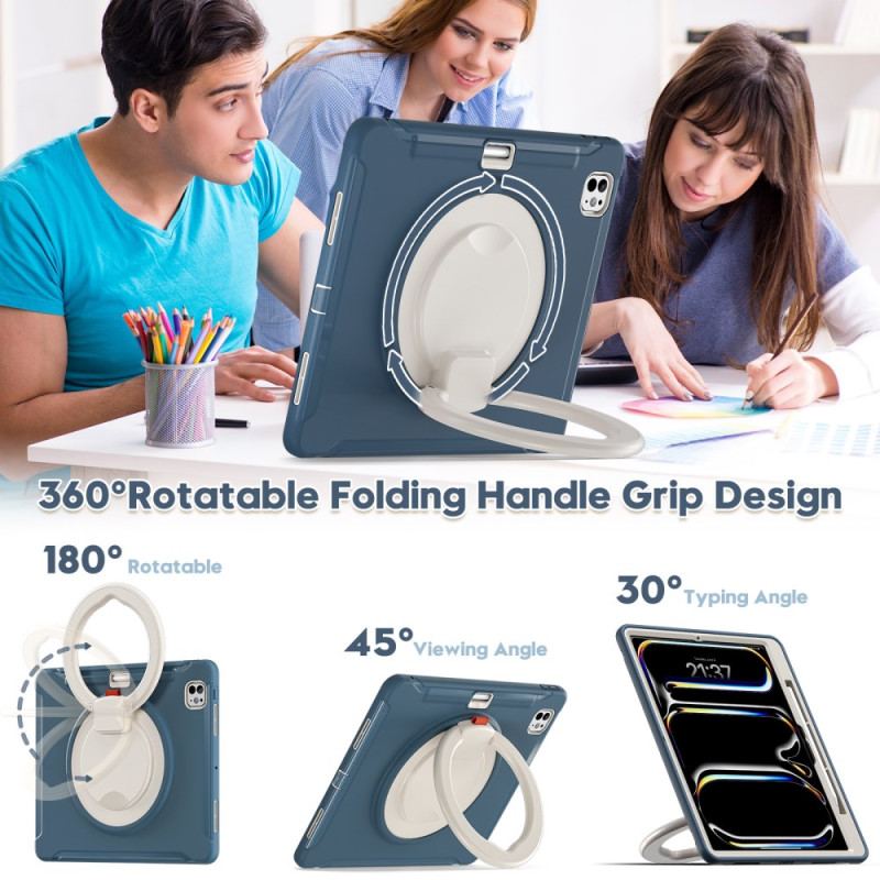 Coque iPad Pro 13 (2025) / 13 (2024) Poignée-Support et Porte-Stylet