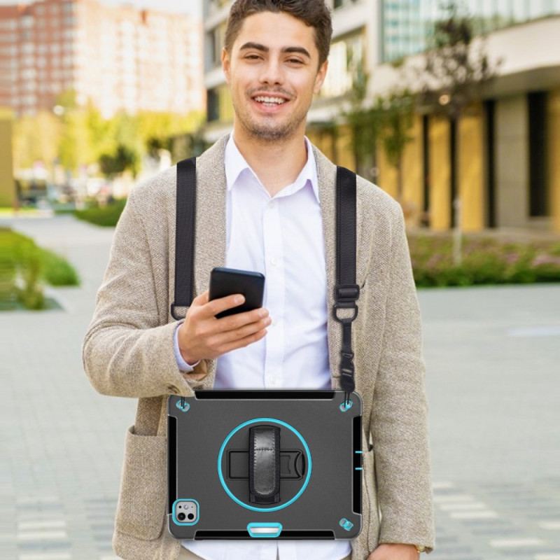 Coque iPad Pro 13 (2025) / 13 (2024) Robuste Anneau-Support et Bandoulière