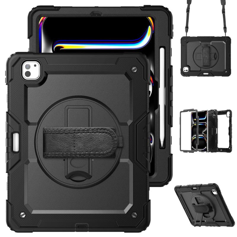 Coque iPad Pro 13 (2025) / 13 (2024) Robuste avec Film de Protection Écran et Bandoulière