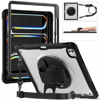 Coque iPad Pro 13 (2025) / 13 (2024) Sangle de Main, Support et Bandoulière
