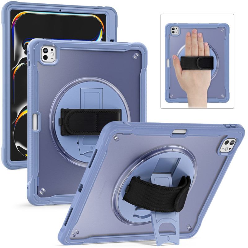 Coque iPad Pro 13 (2025) / 13 (2024) Support et Sangle de Main Rotative