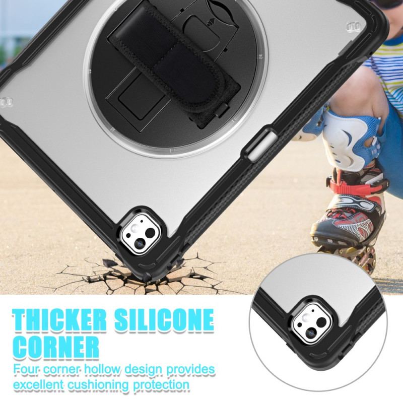 Coque iPad Pro 13 (2025) / 13 (2024) Support et Sangle de Main Rotative