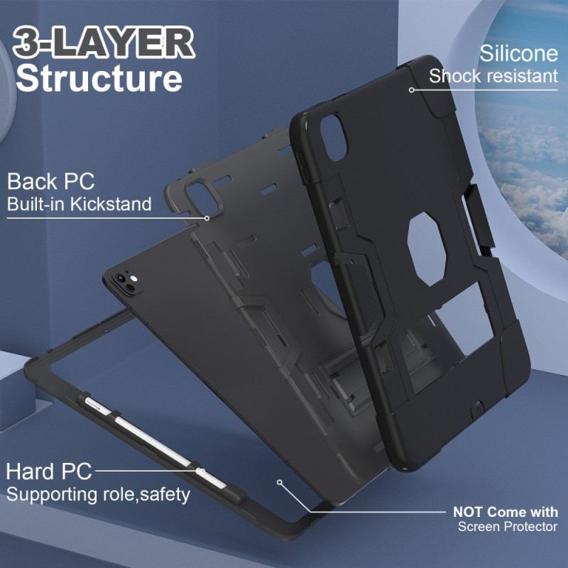 Coque iPad Pro 13 (2025) / 13 (2024) Support Intégré et Porte-Styet