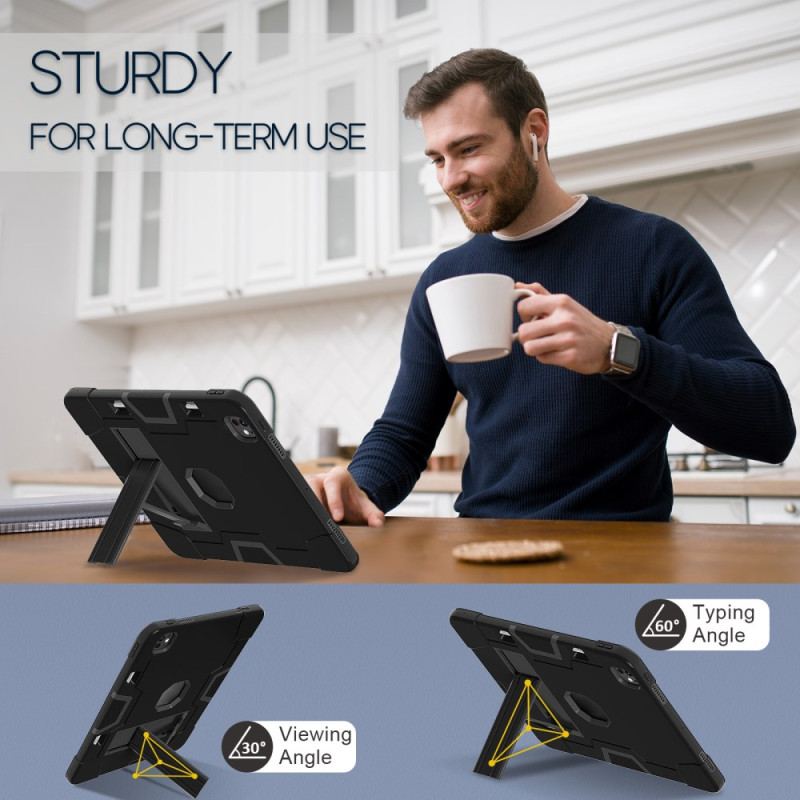 Coque iPad Pro 13 (2025) / 13 (2024) Support Intégré et Porte-Styet
