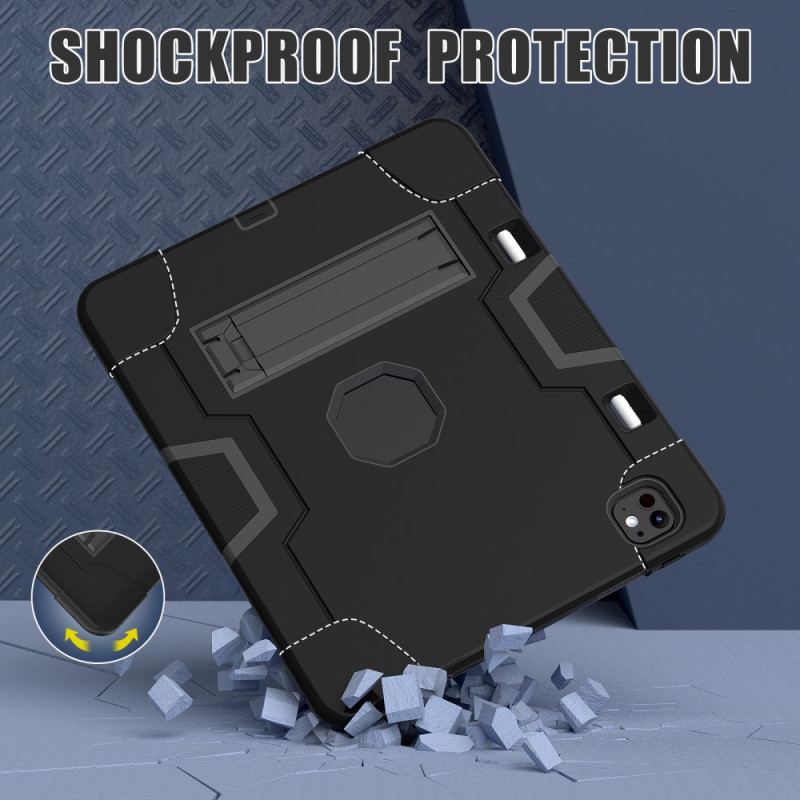 Coque iPad Pro 13 (2025) / 13 (2024) Support Intégré et Porte-Styet