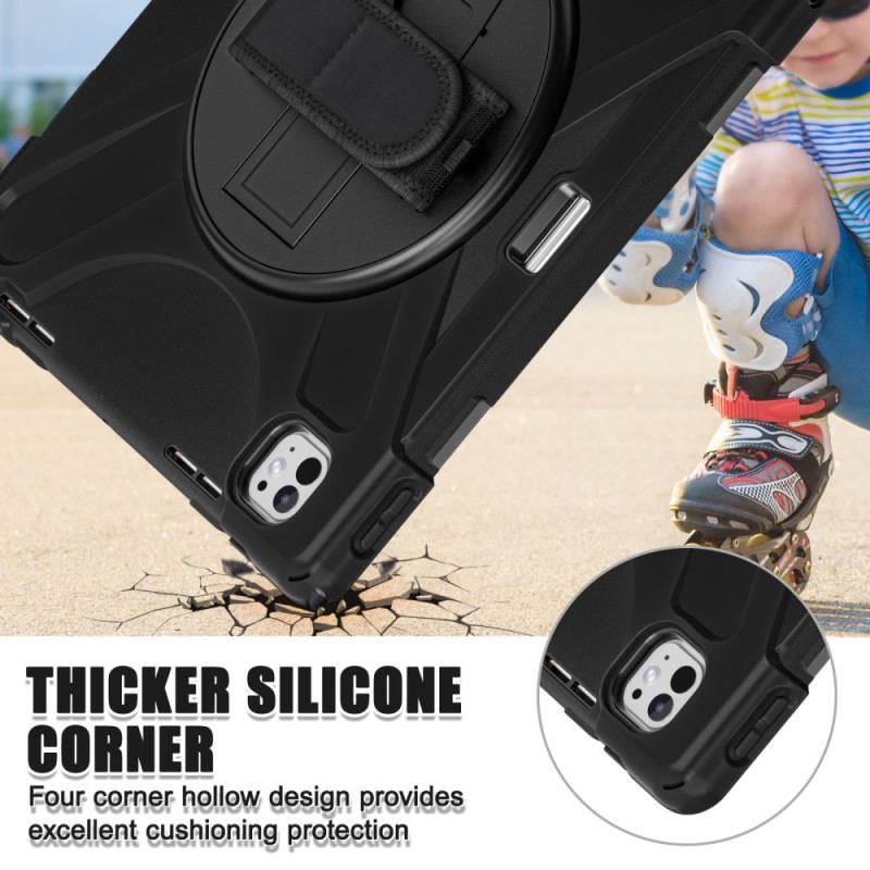 Coque iPad Pro 13 (2025) / 13 (2024) Support, Porte-Stylet et Sangle d'Épaule