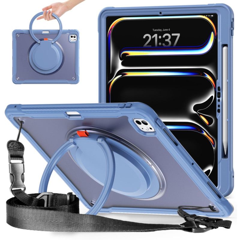 Coque iPad Pro 13 (2025) / 13 (2024) Support Rotatif et Bandoulière