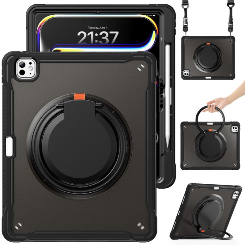 Coque iPad Pro 13 (2025) / 13 (2024) Support Rotatif et Bandoulière