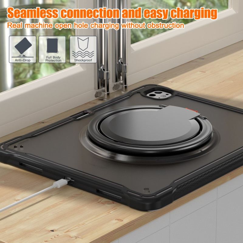 Coque iPad Pro 13 (2025) / 13 (2024) Support Rotatif et Porte-Stylet