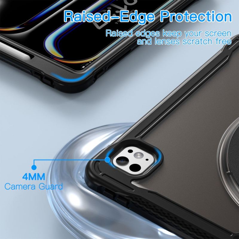 Coque iPad Pro 13 (2025) / 13 (2024) Translucide avec Support