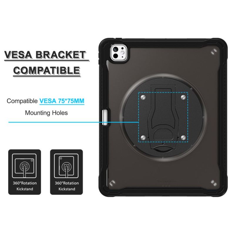 Coque iPad Pro 13 (2025) / 13 (2024) Translucide avec Support