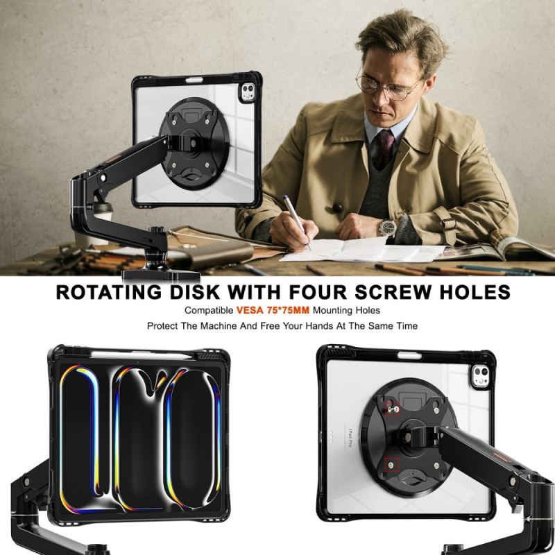 Coque iPad Pro 13 (2025) / 13 (2024) Transparente avec Support