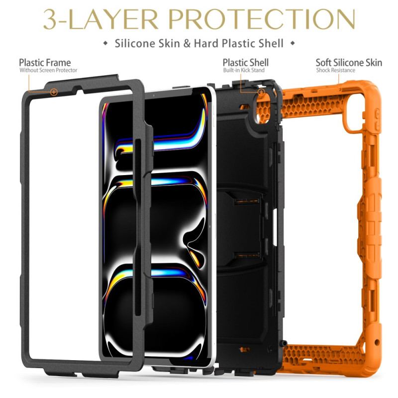 Coque iPad Pro 13 (2025) / 13 (2024) Triple Protection avec Bandoulière