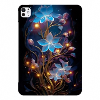 Coque Pad Pro 13 (2025) / 13 (2024) Fleurs Illuminées