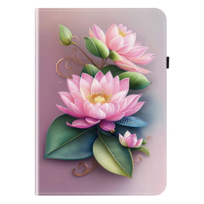 Étui iPad Pro 13 (2025) / 13 (2024) Motif Lotus