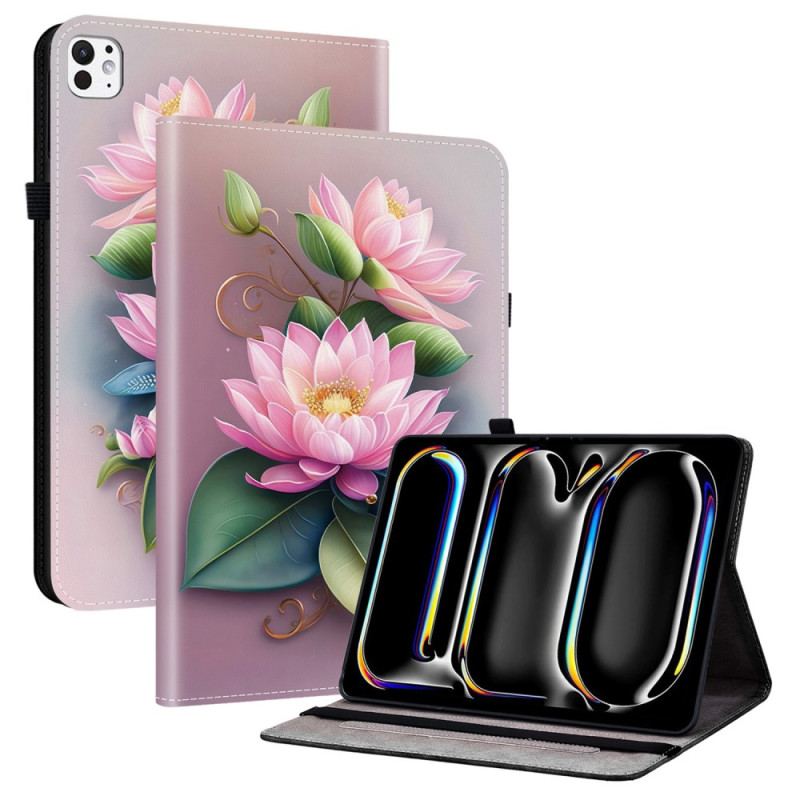 Étui iPad Pro 13 (2025) / 13 (2024) Motif Lotus