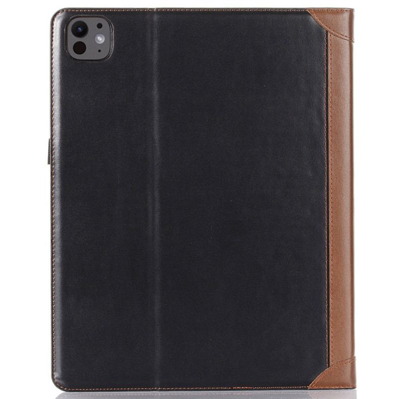 Étui iPad Pro 13 (2025) / 13 (2024) Simili Cuir Bicolore