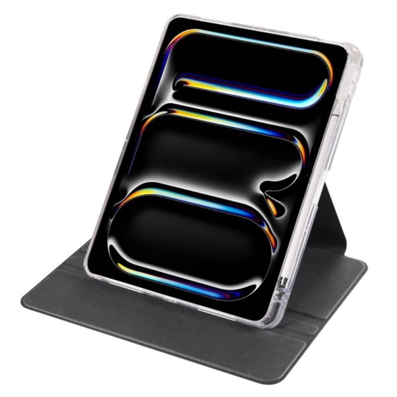 Étui iPad Pro 13 (2025) / 13 (2024) Support Rotatif et Dos Transparent Détachable
