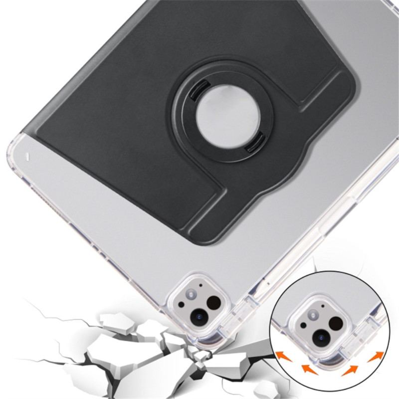 Étui iPad Pro 13 (2025) / 13 (2024) Support Rotatif et Dos Transparent Détachable