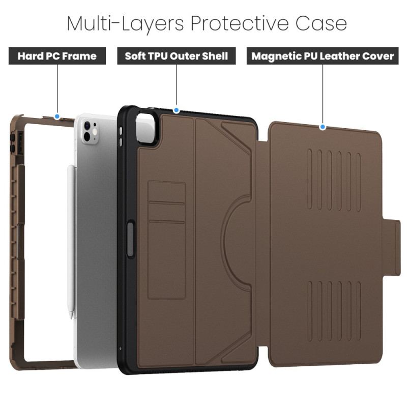 Étui iPad Pro 13 (2025) / 13 (2024) Support U-Shape et Porte-Cartes