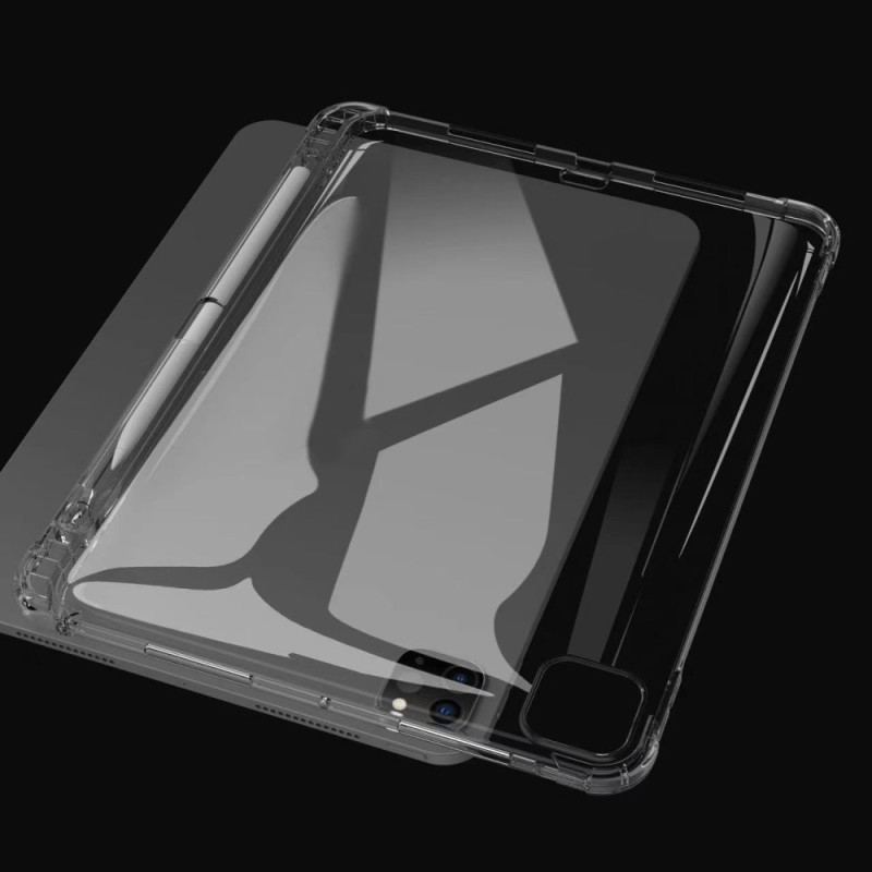 Étui iPad Pro 13 (2025) / 13 (2024) Transparent Porte-Stylet