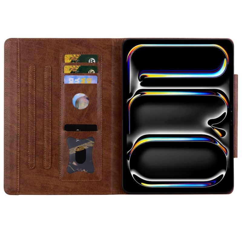 Housse iPad Pro 13 (2025) / 13 (2024) Fermoir Magnétique Design Chat