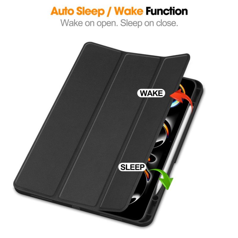 Smart Case iPad Pro 13 (2025) / 13 (2024) Simili Cuir Porte-Stylet