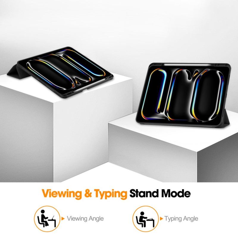 Smart Case iPad Pro 13 (2025) / 13 (2024) Simili Cuir Porte-Stylet