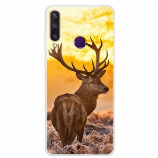 Coque Huawei Y6p Cerf et Paysage