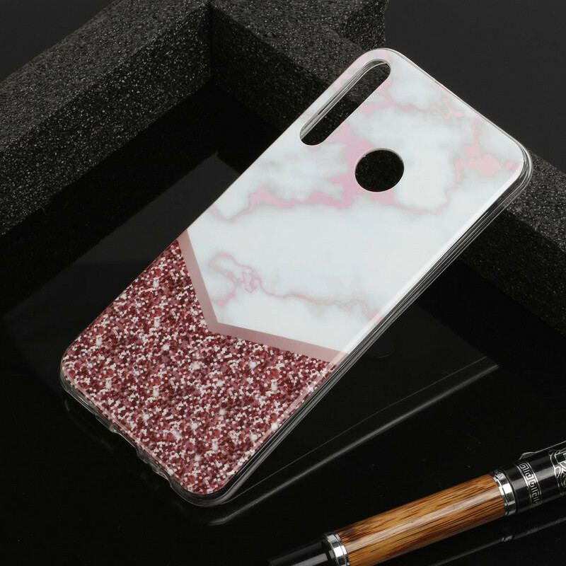 Coque Huawei Y6p Déclinaison Marbre Géométrie