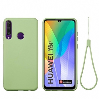 Coque Huawei Y6p Silicone Liquide Avec Lanière