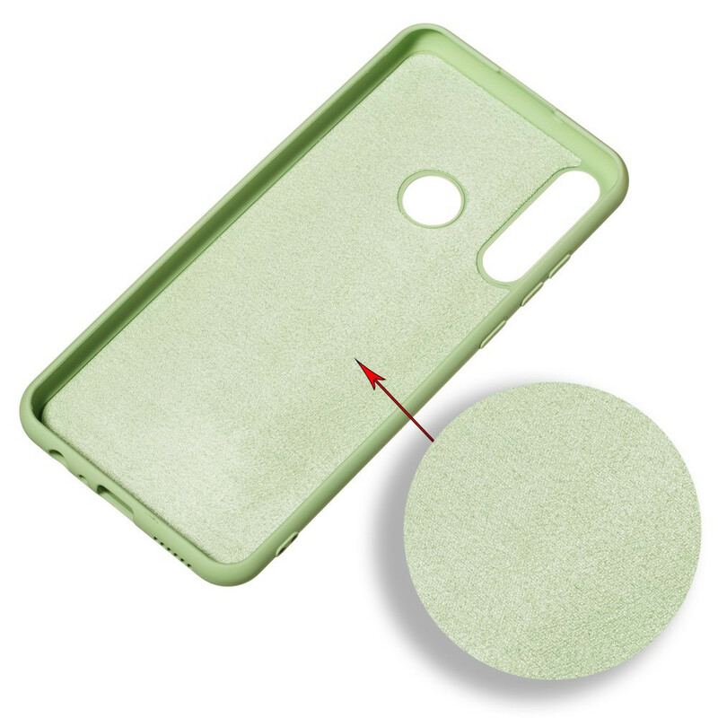 Coque Huawei Y6p Silicone Liquide Avec Lanière