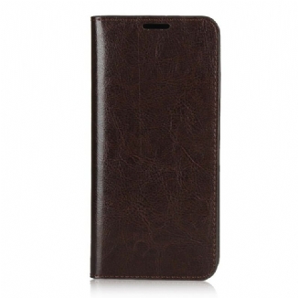 Flip Cover Huawei Y6p Cuir Véritable