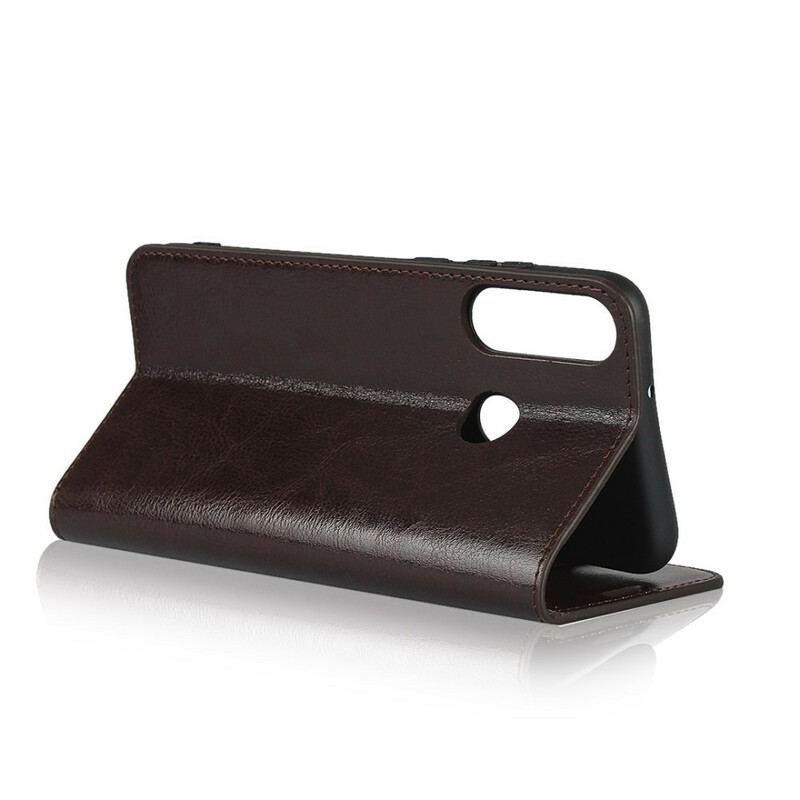 Flip Cover Huawei Y6p Cuir Véritable