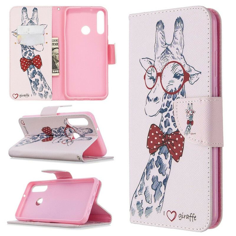 Housse Huawei Y6p Girafe Intello