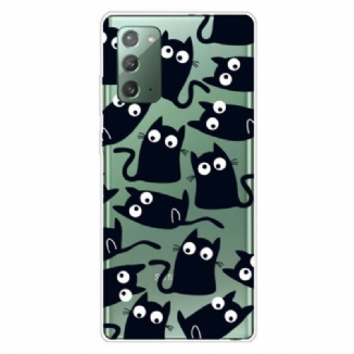 Coque Samsung Galaxy Note 20 Souris Noires