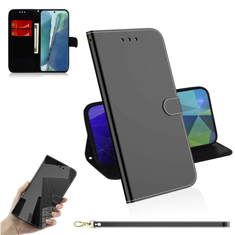 Housse Samsung Galaxy Note 20 Simili Cuir Couverture MIroir