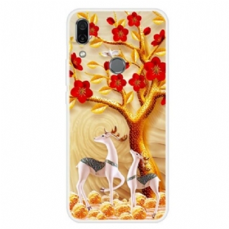 Coque Huawei P Smart Z Arbre Doré