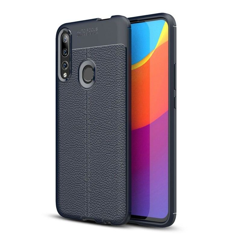 Coque Huawei P Smart Z / Honor 9X Effet Cuir Litchi Double Line