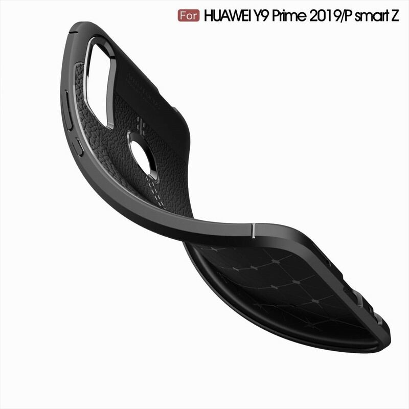 Coque Huawei P Smart Z / Honor 9X Effet Cuir Litchi Double Line