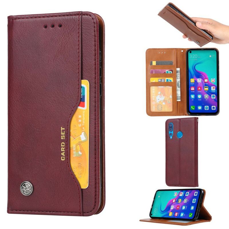 Flip Cover Huawei P Smart Z / Honor 9X Simili Cuir Porte-Cartes