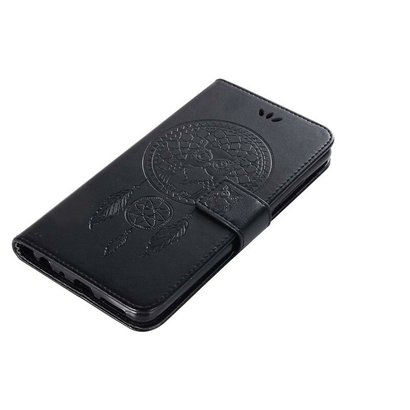 Housse Huawei P Smart Z / Honor 9X effet cuir Attrape Rêves Hibou
